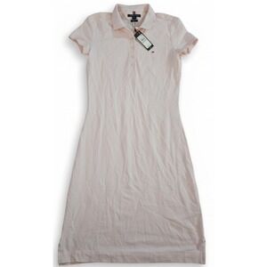 NWT Tommy Hilfiger Pink Slim Fit Mini Polo Shirt Dress Athletic Womens Size XXS